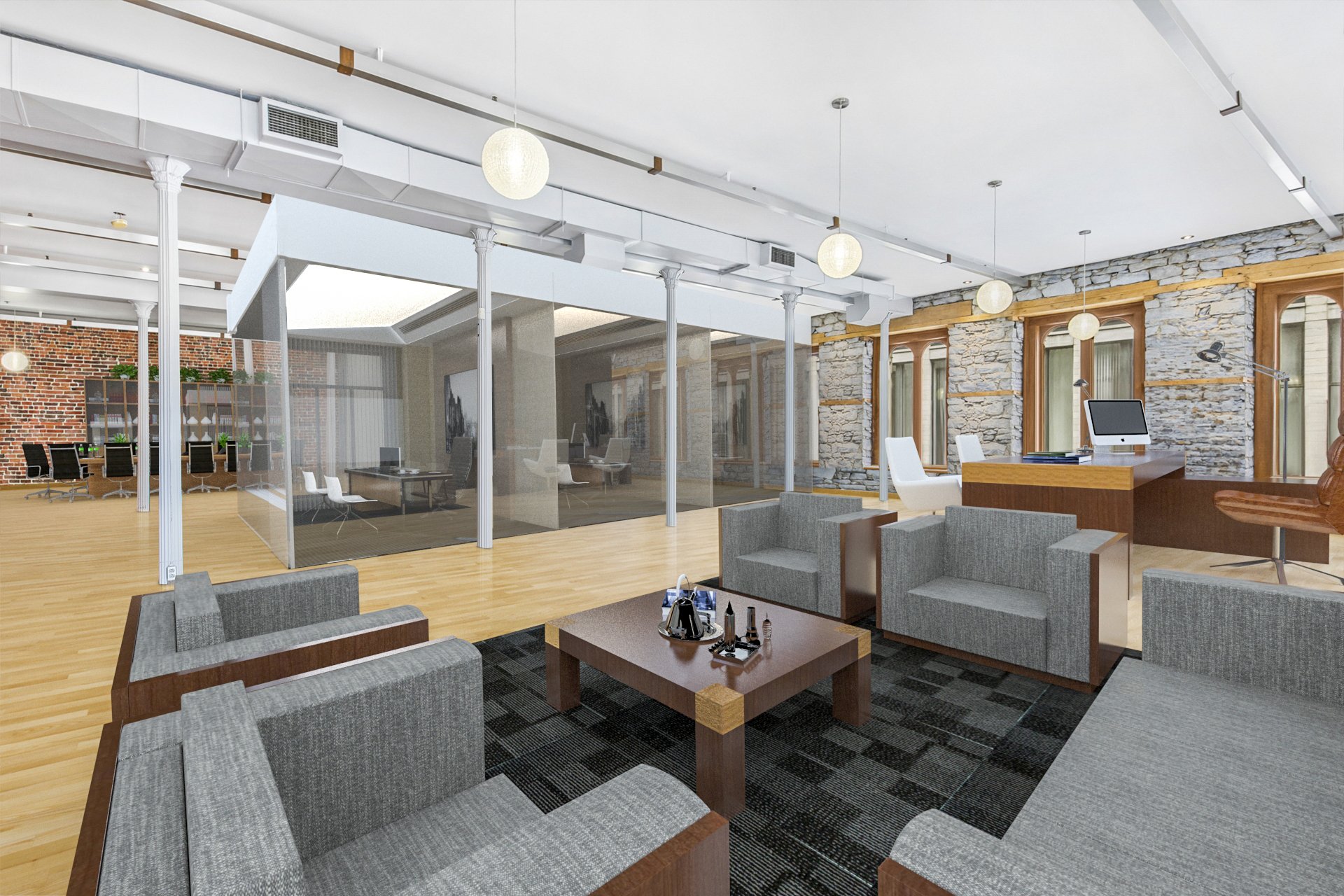 Virtual staging – Office style Virtual staging - Office style